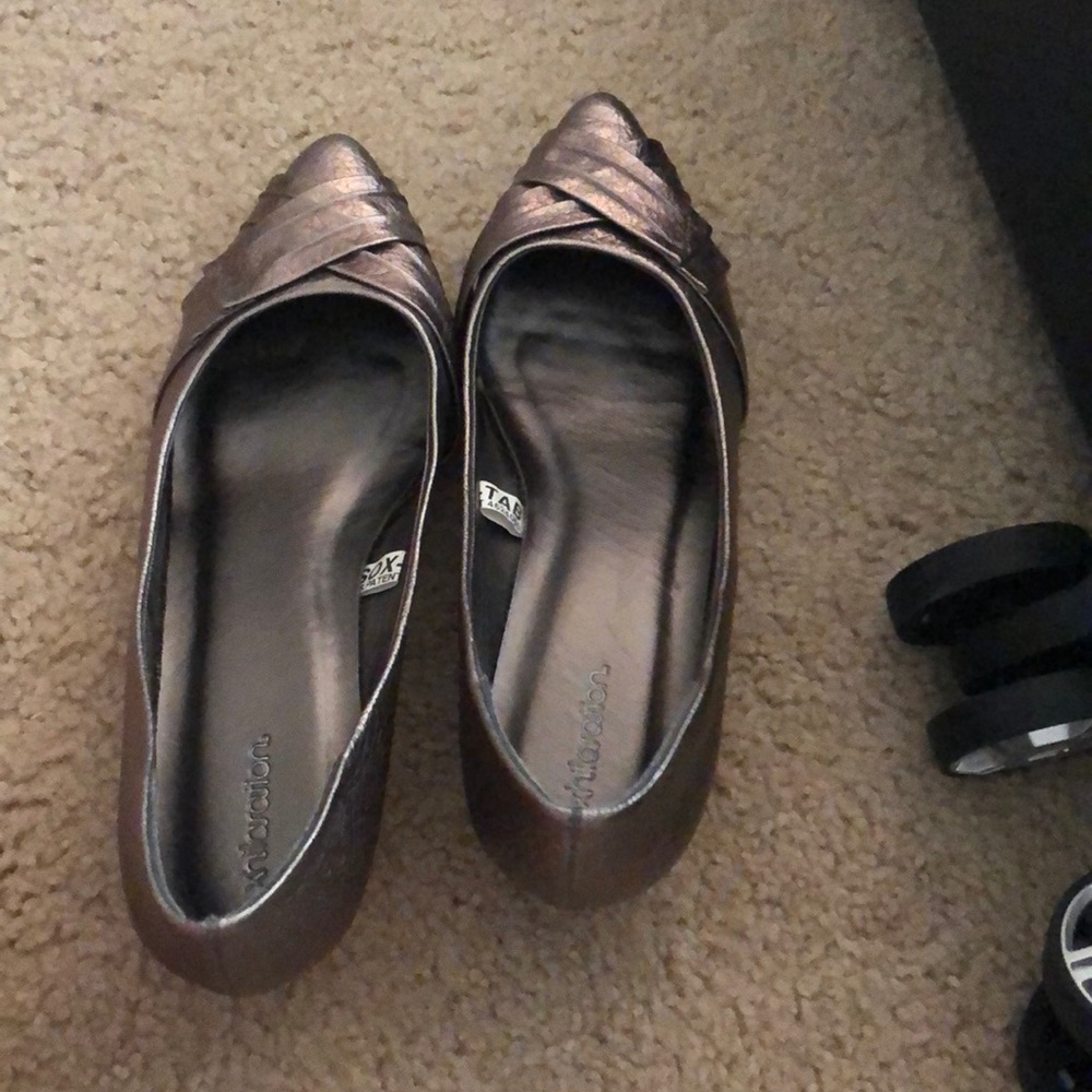 Xhilaration slight wedge flat point toe style